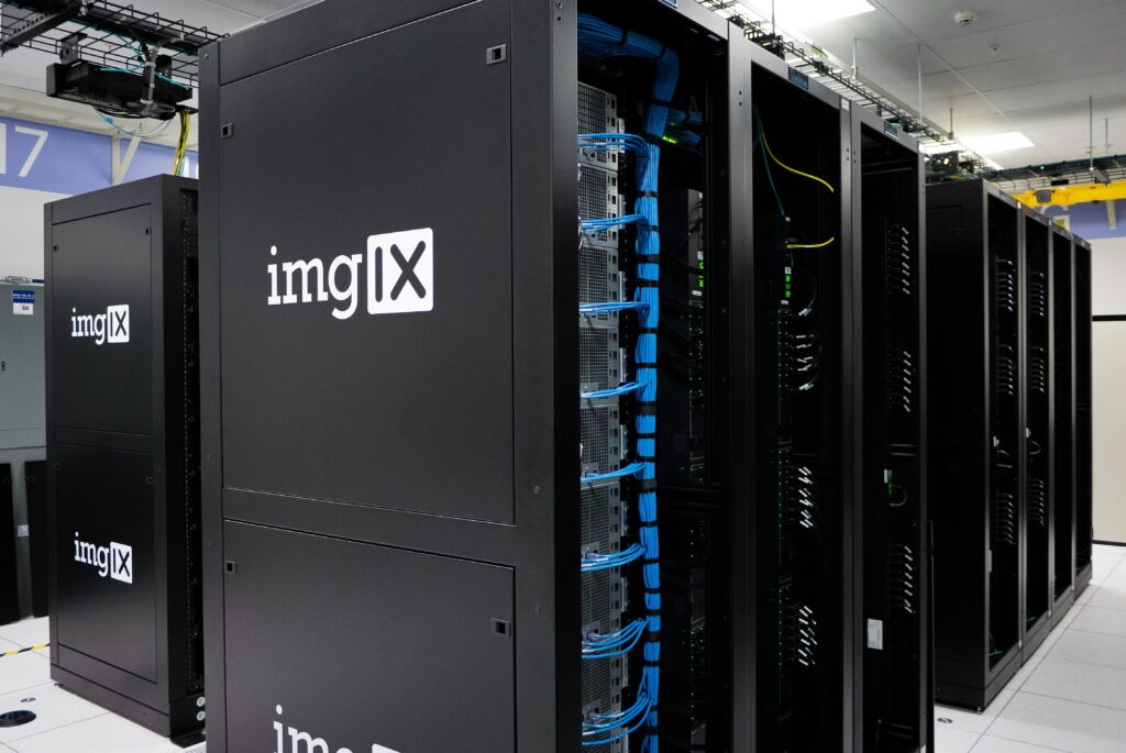 a row of computer servers